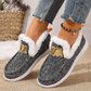 Bequeme Slipper für Damen mit Kunstfellfutter