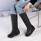 Warm gefütterte, wasserdichte kniehohe Schneestiefel für Damen【Kostenlose Lieferung】