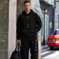 Herrenmode-Set mit Kapuzenpullover und Jogginghose mit Buchstabenprint【KOSTENLOSER VERSAND】