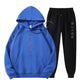 Herrenmode-Set mit Kapuzenpullover und Jogginghose mit Buchstabenprint【KOSTENLOSER VERSAND】