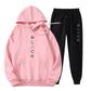 Herrenmode-Set mit Kapuzenpullover und Jogginghose mit Buchstabenprint【KOSTENLOSER VERSAND】