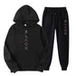Herrenmode-Set mit Kapuzenpullover und Jogginghose mit Buchstabenprint【KOSTENLOSER VERSAND】
