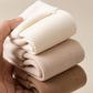 🧦Dicke, warme Socken in Einfarbe bis zur Wade für Frauen（3 Paar）