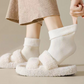 🧦Dicke, warme Socken in Einfarbe bis zur Wade für Frauen（3 Paar）