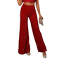 💖 Letzter Tag Verkauf 50% Rabatt 💃 Damen Mode Paillette Breitbeinhose