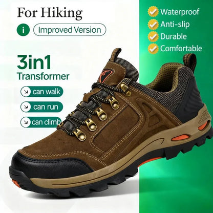 Herren Outdoor-Wanderschuhe mit rutschfester Sohle【Kostenlose Lieferung】