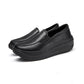 Damen-Slip-On-Plateau-Keilabsatz-Loafer