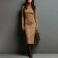 🎁 Elegantes, langärmeliges Bodycon-Kleid mit Rollkragen