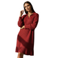 Kurz-A-Linien-Kleid mit funkelndem Revers für Damen