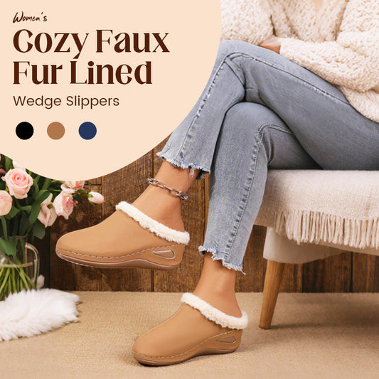 Bequeme Slipper für Damen mit Wollfutter