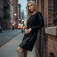 Stilvolles Langarmkleid für Damen mit Pailletten