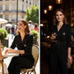 Eleganter Jumpsuit mit Reverskragen, V-Ausschnitt und Gürtel