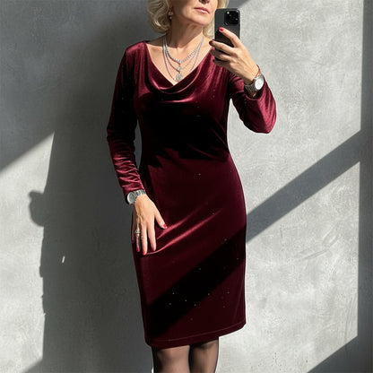 Langärmeliges Kleid Sparkle für Damen