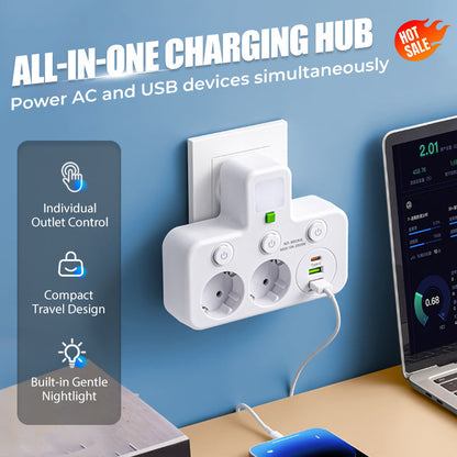 🔌💡Smarte Steckdosenleiste mit USB – Energie sparen, Komfort maximieren! ⚡✨ Praktisch, langlebig & nachhaltig für Ihr intelligentes Zuhause.