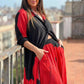 Elegantes Set: Lange Bluse und Hose mit weitem Bein