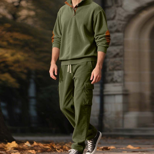 📢📢50% RABATT !! ⏰Trendiges 2-Teile-Set: Herren-Sweatshirt mit Cargohose