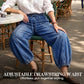 Lässige Damenjeans mit Kordelzug und Laternenform
