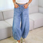 Lässige Damenjeans mit Kordelzug und Laternenform