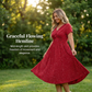 💗Elegantes Damenkleid mit V-Ausschnitt und gedrehter Vorderseite💗✨Lass deinen Charme strahlen