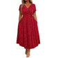 💗Elegantes Damenkleid mit V-Ausschnitt und gedrehter Vorderseite💗✨Lass deinen Charme strahlen