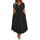 💗Elegantes Damenkleid mit V-Ausschnitt und gedrehter Vorderseite💗✨Lass deinen Charme strahlen