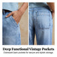 Damen-Jeans mit hoher Taille und verkürztem Schnitt