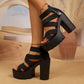 Sommermode: Plateau-Sandalen mit hohen Absätzen