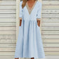 Midi-Kleid für Damen mit V-Ausschnitt und Spitzenbesatz❤️2 Stück kaufen und versandkostenfrei erhalten