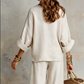 👗 50% RABATT! 🔥 2-teiliges Set aus Damen-Top mit V-Ausschnitt & Hose mit weitem Bein – Leicht & fließend – Perfekt für Sommer, Strand oder elegante Freizeitlooks – bequem & stilvoll zugleich 🌸