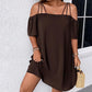 🔥HEISSER VERKAUF 50% RABATT!👗 Elegantes unifarbenes Minikleid für Damen