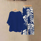👗 50% RABATT! 👖 Elegantes Women-Set – Lockeres Top mit bedruckter Hose – Leicht, luftig & perfekt für Sommer, Strand oder besondere Anlässe – stilvoll und bequem 🌸