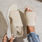 👟 Atmungsaktive Plateausandalen aus Strickstoff für Damen – bequem & modisch
