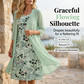 Elegantes 2-teiliges Set aus Chiffonkleid und Strickjacke für Damen