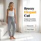 🌺💥 NUR KURZE ZEIT 50% RABATT! Damen Freizeithose mit Taillen-Kordelzug & knöpfbarem Beinabschluss am Knöchel