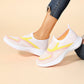 👟 Damen atmungsaktive gestrickte Slip-On-Sneakers – bequem wie Socken, flexibel für ganztägigen Tragekomfor