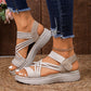 🔥 Nur heute 50 % Rabatt – Sportliche Plateau-Sandalen für Damen mit elastischem Riemen👣 Den ganzen Tag laufen, ohne dass die Füße müde werden