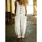 Ärmelloser Jumpsuit mit weitem Bein für Damen