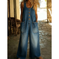 Ärmelloser Jumpsuit mit weitem Bein für Damen