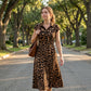 👗🐆 50% RABATT! Elegantes Damen-Kleid mit Leopardenprint & Reverskragen – Stilvoll, figurbetont & perfekt für Büro, Dinner & besondere Anlässe ✨