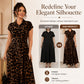 👗🐆 50% RABATT! Elegantes Damen-Kleid mit Leopardenprint & Reverskragen – Stilvoll, figurbetont & perfekt für Büro, Dinner & besondere Anlässe ✨
