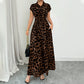 👗🐆 50% RABATT! Elegantes Damen-Kleid mit Leopardenprint & Reverskragen – Stilvoll, figurbetont & perfekt für Büro, Dinner & besondere Anlässe ✨