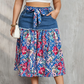 Eleganter Midirock im Boho-Stil für Damen in Übergröße, A-Linie, aus Denim mit Patchwork-Optik🌟2 Stück kaufen und versandkostenfrei erhalten