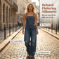 ✨Damen Sommer lockerer Denim-Jumpsuit mit Taschen