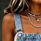 👗 JETZT 60 % RABATT! 👖 Ärmelloses Midi-Jeans-Latzkleid für Damen – Weicher Denim & lockere Passform – Vintage-Style, Seitentaschen – perfekt für lässige Tage oder zum Kombinieren im Sommer ✨