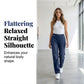💙✨ Jeans mit elastischem Bund & Kordelzug – figurschmeichelnd, knitterarm & leicht zu kombinieren – zu T-Shirts, Blusen & Crop-Tops