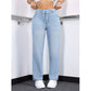 💙✨ Jeans mit elastischem Bund & Kordelzug – figurschmeichelnd, knitterarm & leicht zu kombinieren – zu T-Shirts, Blusen & Crop-Tops