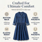 🔔 Letzte 100 Stück – solange der Vorrat reicht! 👗Maxikleid aus Denim mit Knopfleiste für Damen in Übergrößen