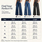 👖Damenjeans mit hoher Taille und weitem Bein – figurschmeichelnde Jeans im Vintage-Schnitt ✨