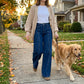 👖Damenjeans mit hoher Taille und weitem Bein – figurschmeichelnde Jeans im Vintage-Schnitt ✨