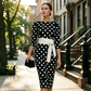 👗🌸  Elegantes Retro-Polka-Kleid – zeitlos, feminin & vielseitig – perfekt für Alltag, Büro & besondere Anlässe